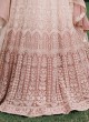 Stylish Onion Pink Color Anarkali Suit